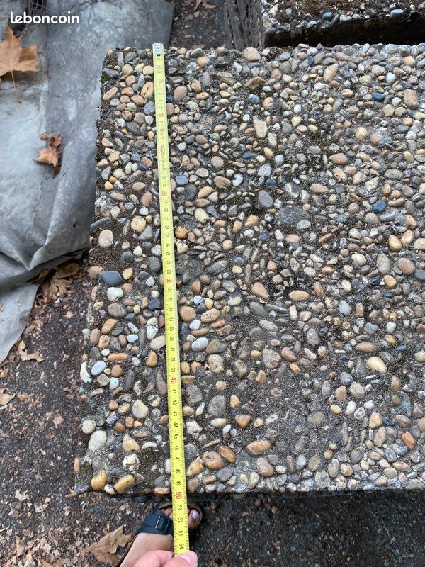 Dalle béton gravillons grise (image 5)