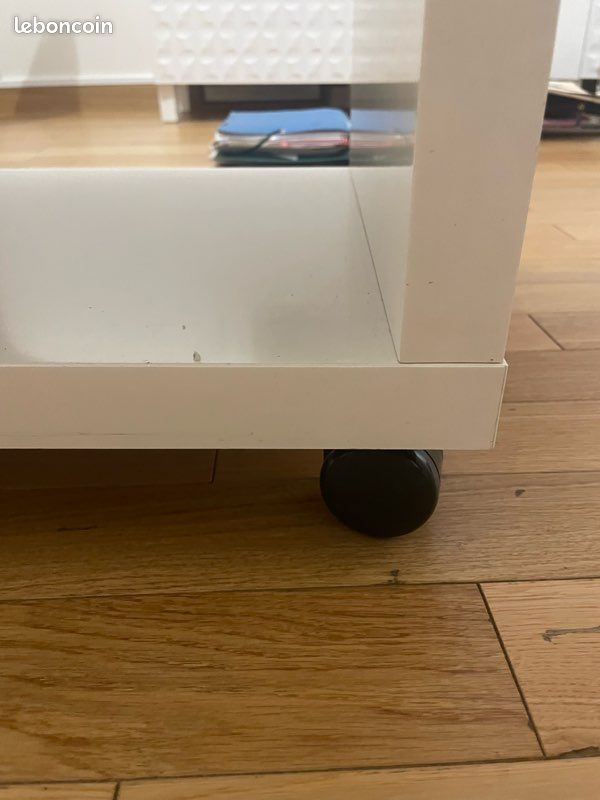 Petit meuble avec étagère à roulettes (image 3)