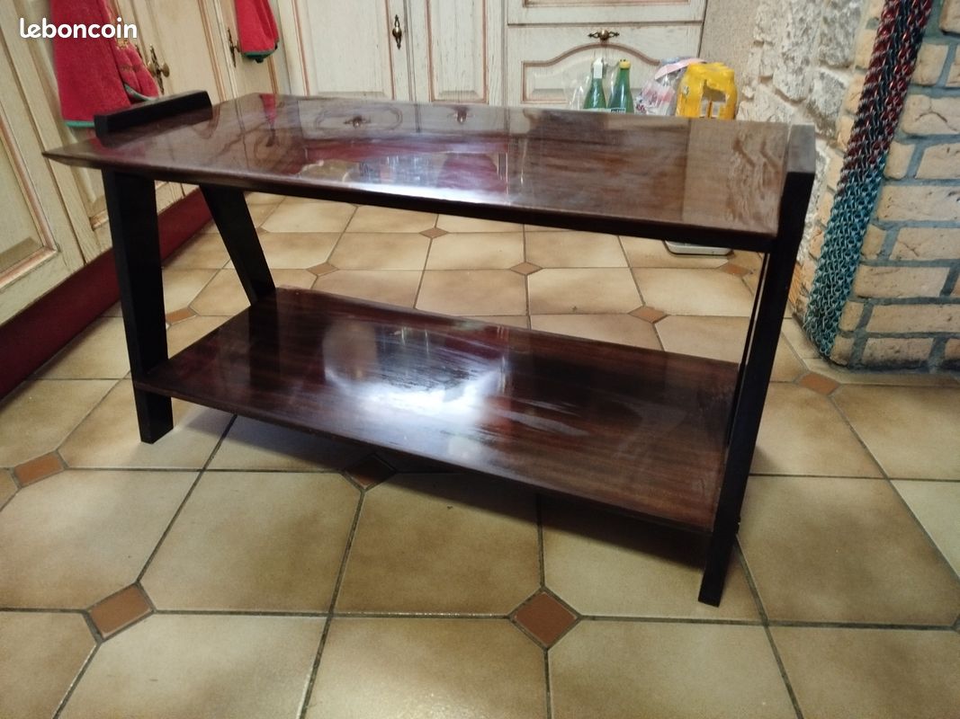 Table basse design vintage teck 1950/60's (image 2)
