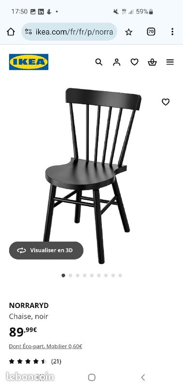 4 chaises achetées récemment (image 1)