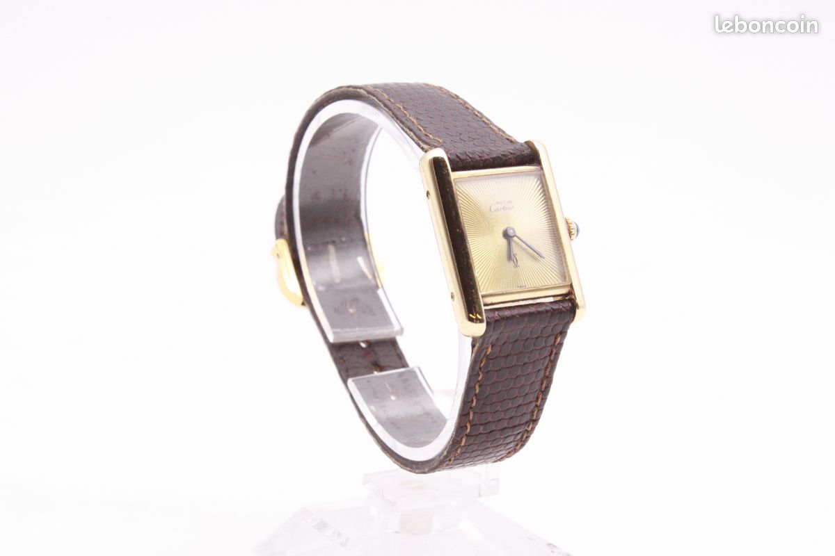 Montre Cartier Tank Vermeil « Sunburst » (image 4)