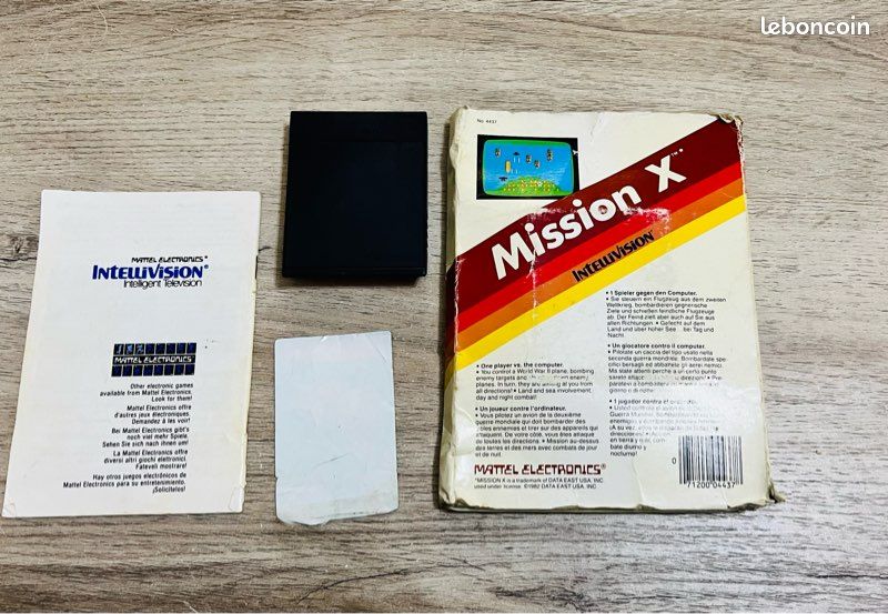 Jeu Vidéo Rétro Intellivision Mission X, Complet, état Correct - Pour Collectionneurs