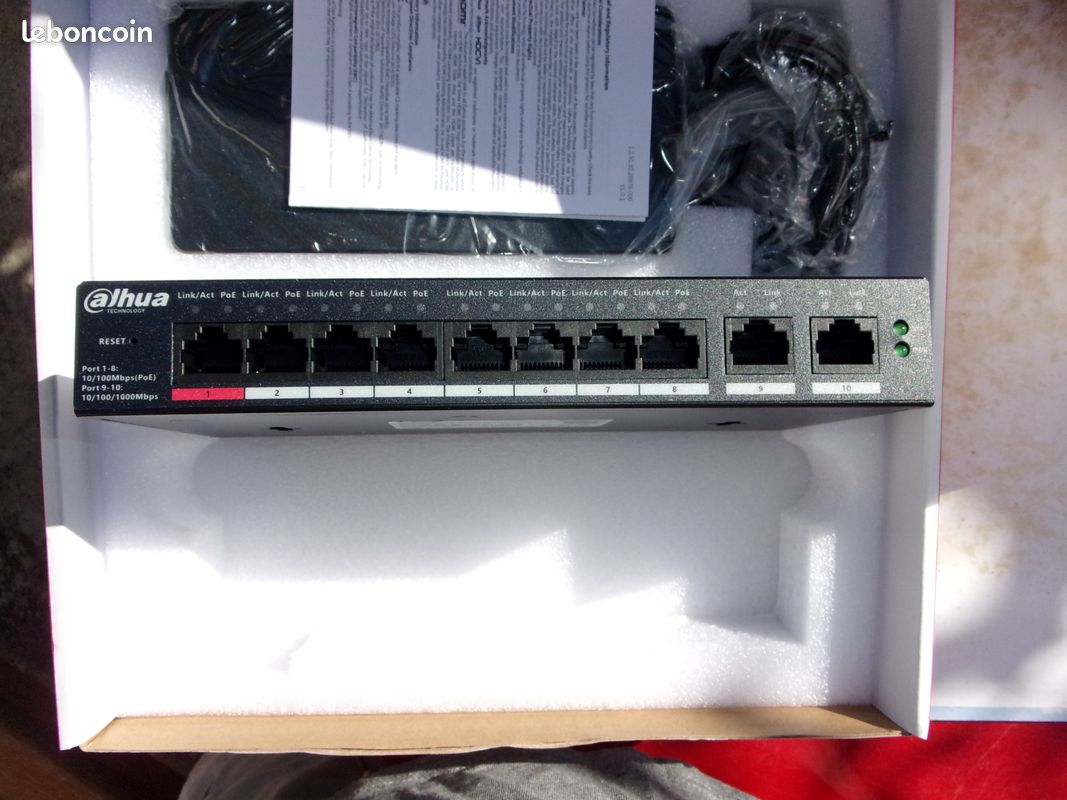 Dahua Switch 8 ports PoE2 Neuf (image 4)