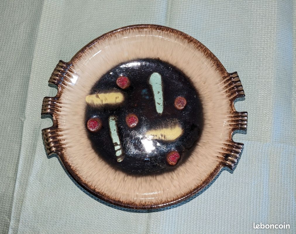 Rare et très jolie présentoir/assiette creuse, W-GERMANY (image 3)