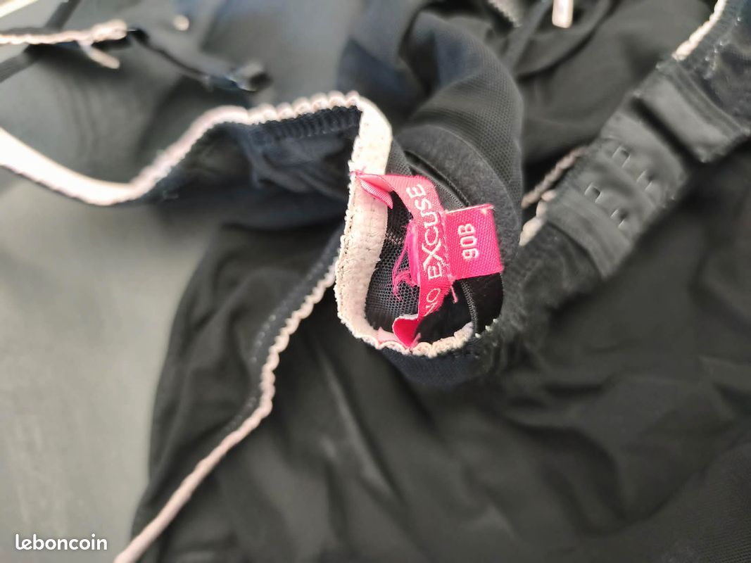 Nuisette pour femme , noir et blanc , sexy et gourmand pour romantique , taille L. Occasion mais proche du neuf (image 3)
