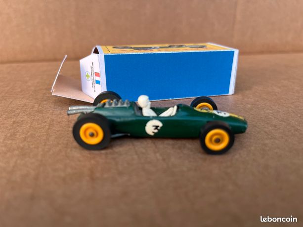 Vintage Matchbox Series No 19 Lotus Race Car, Fabriqué en Angleterre