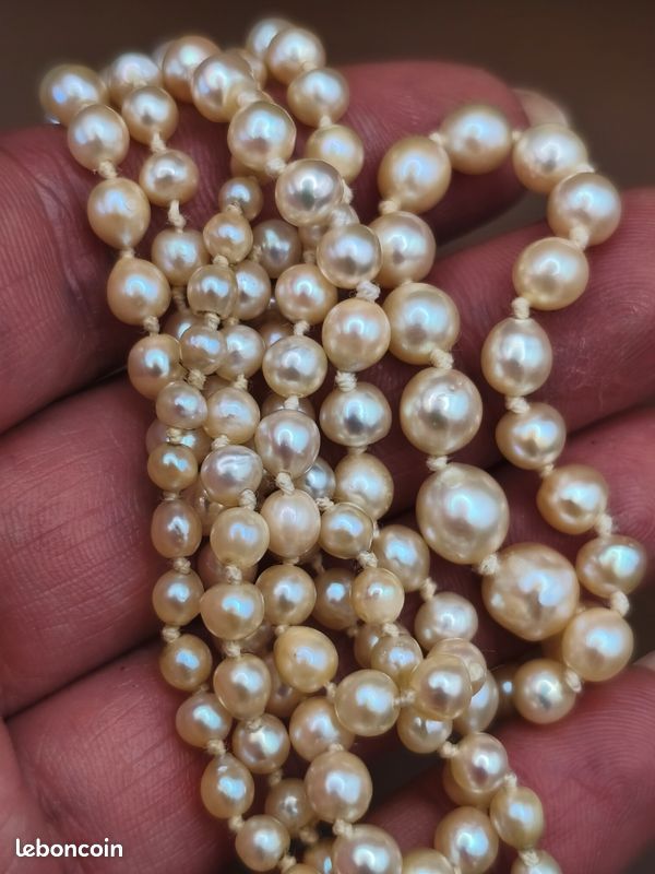 BEAU COLLIER DE Petites Perles Sur Fil De Belle Facture Ttbe EUR 15,00 - FR