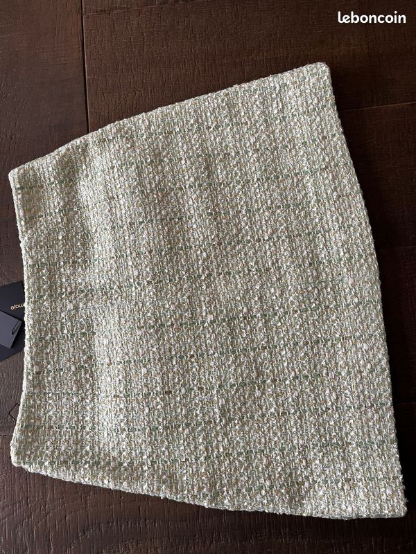 Jupe courte MAJE verte taille M (image 1)