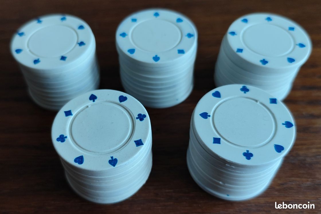 Lot de 162 Jetons de POKER Américain + 1 Jeton DEALER - Jeux & Jouets Lot de 162 Jetons de POKER Américain + 1 Jeton DEALER - Jeux & Jouets