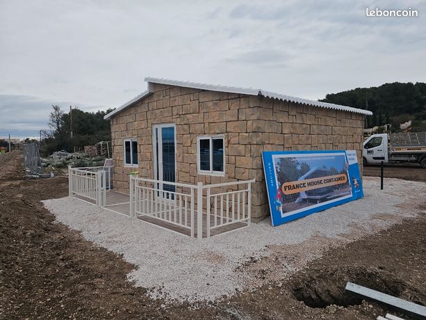 Maisonette container a poser et fixer sur votre dalle de beton