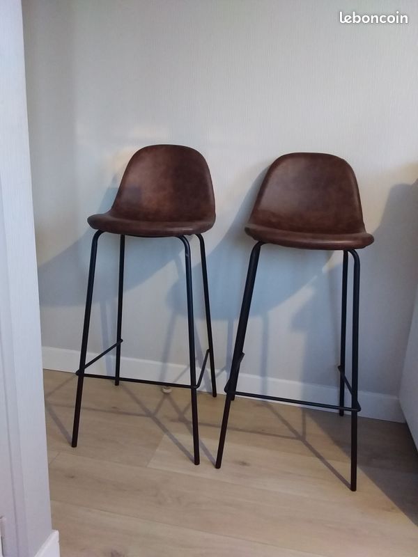 Tabourets marron (image 3)