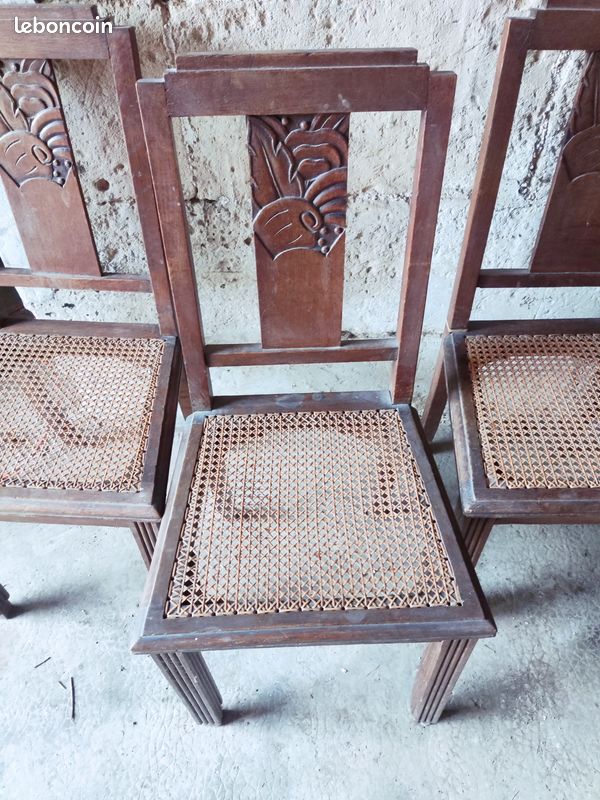 Lot de 4 chaises en bois (image 1)