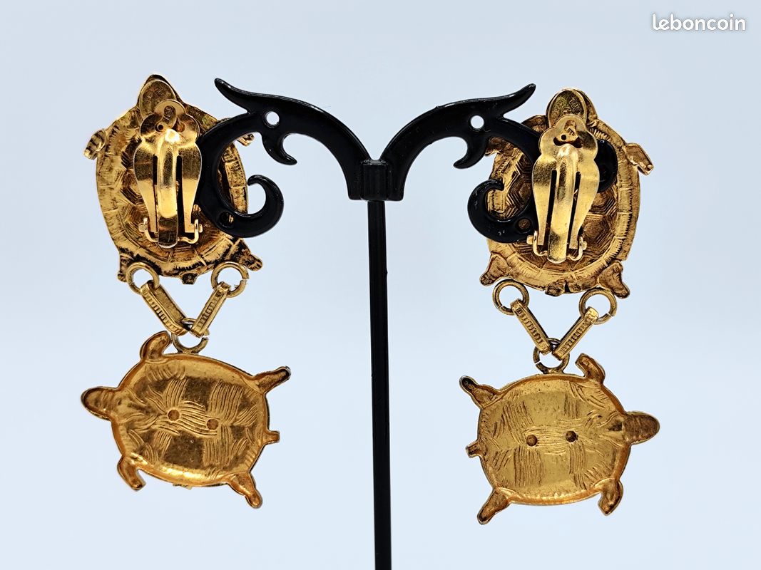 Boucles D'oreilles Vintage ZOE COSTE - Années 80/90 - Occasion - Magnifique état