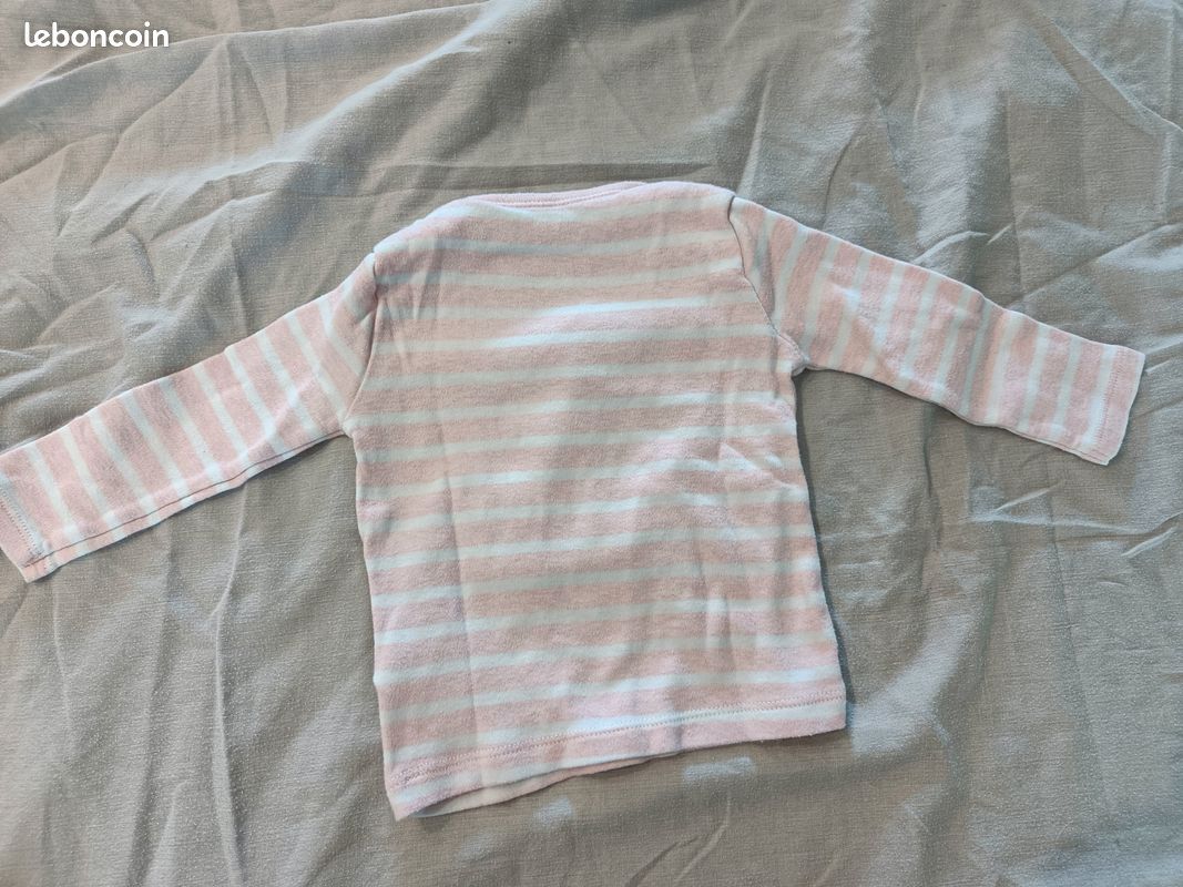 Tee shirt fille 6 mois (image 4)