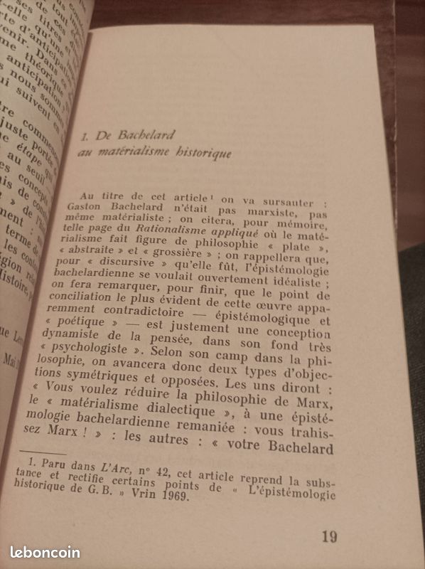Pour une critique de l’épistémologie. ( BACHELARD, CANGUILHEM, FOUCAULT ) – 1978 – de François MASPERO (image 3)