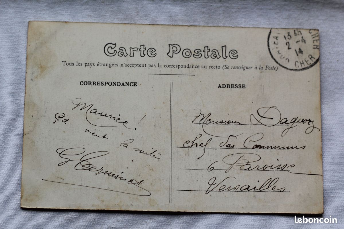 Cpa 1914, Mehun sur Yevre, château de Charles VII, vu des bords du canal du Berry, Cher 18, carte postale ancienne,vf91 (image 2)