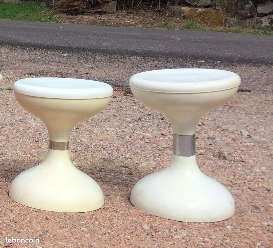 Tabouret Robur blanc Sgabello americano vintage art. 5000 (image 1)