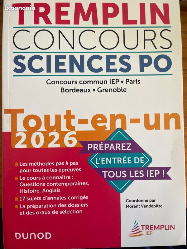Manuel TREMPLIN CONCOURS SCIENCES PO TOUT EN UN (image 2)