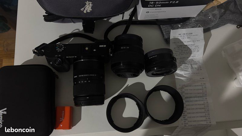 Pack Sony a6000 + 3 objectif (image 2)
