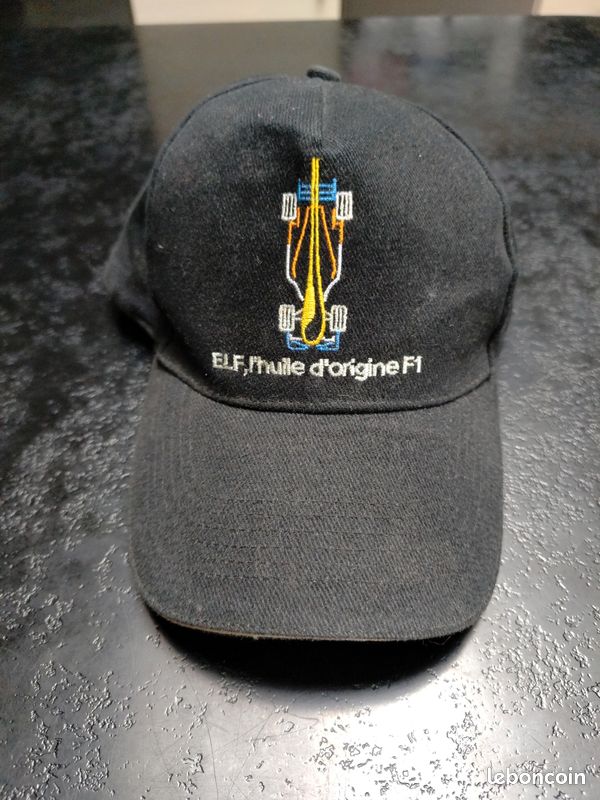 Casquette Renault F1 Vintage Noire - Édition ING Racing Depuis 1977 - Taille Unique