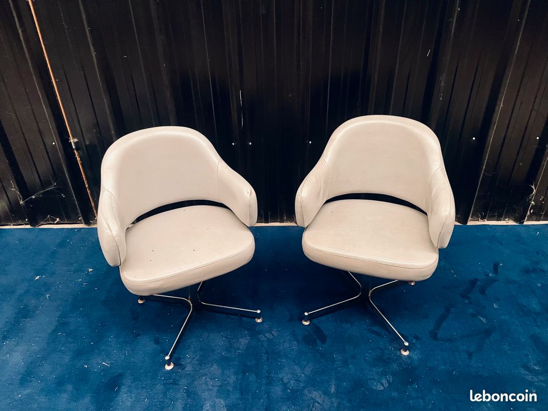 Duo de fauteuils vintage - Bon état (image 2)