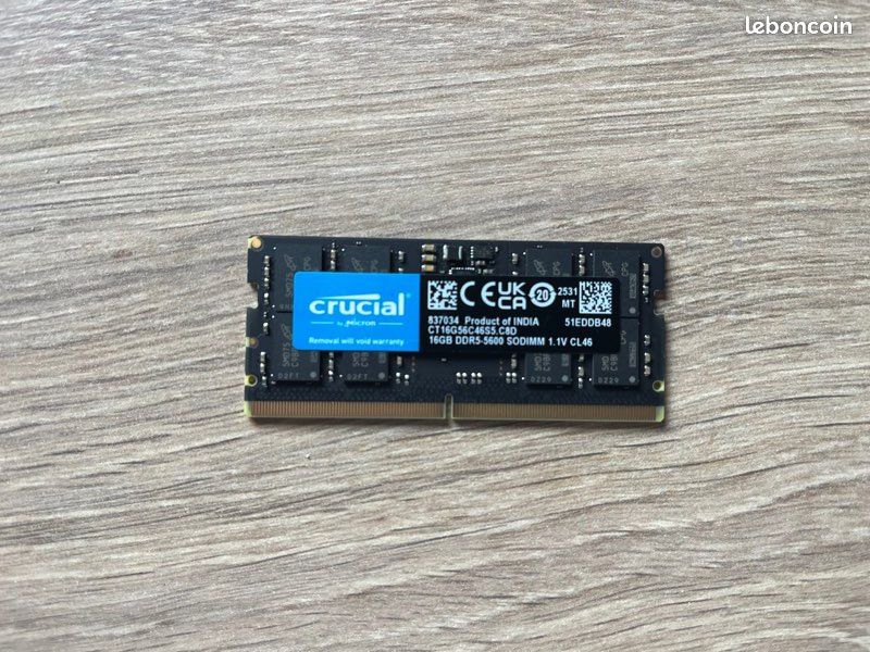 Mémoire RAM Crucial DDR3L 16 Go Ou 32 Go Pour PC Portable – 1333/1600 MHz – Garantie à Vie