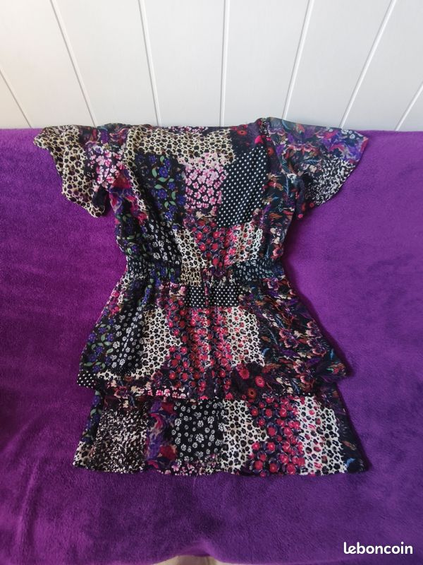 Robe femme d’été patchwork doublée T42 (image 8)