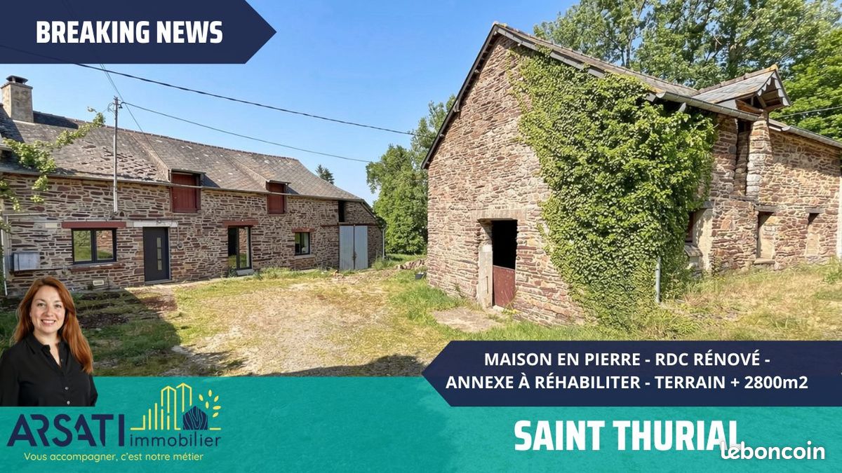 Maison 2 pièces 65 m² · à Saint-Thurial · 65 m² · 180 000 €