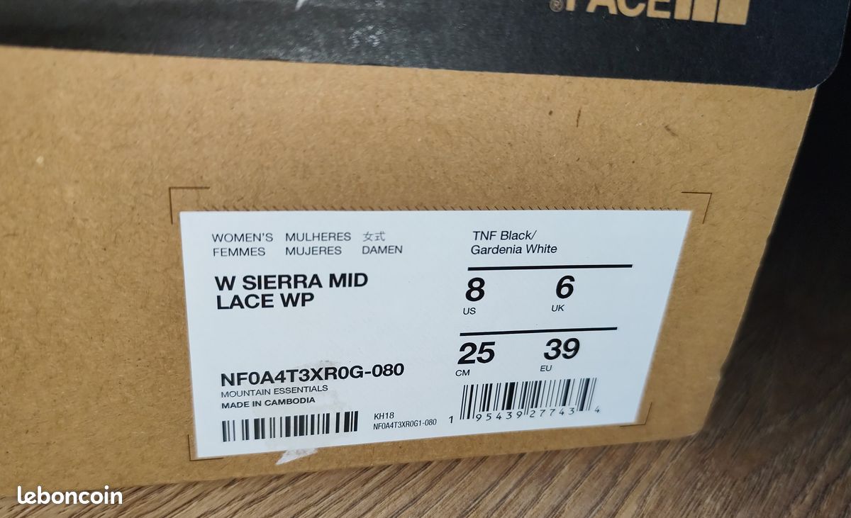 Bottines North face Sierra Mid Lace WP Neuves T 39 (image 4)