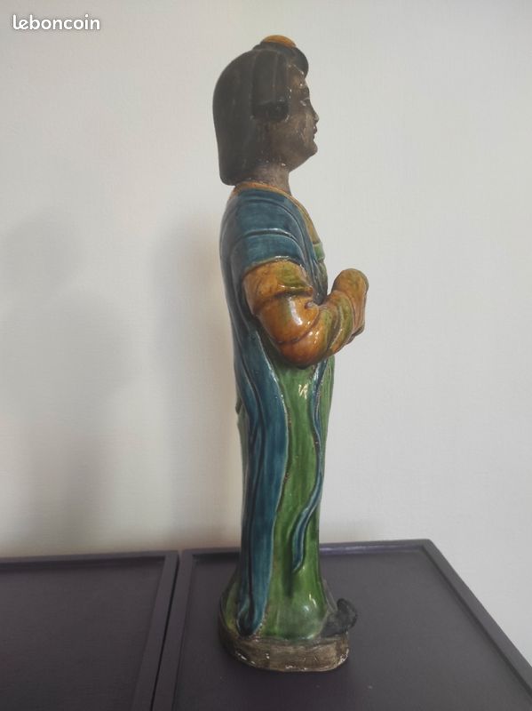 Très jolie statuette ancienne vernie (image 2)