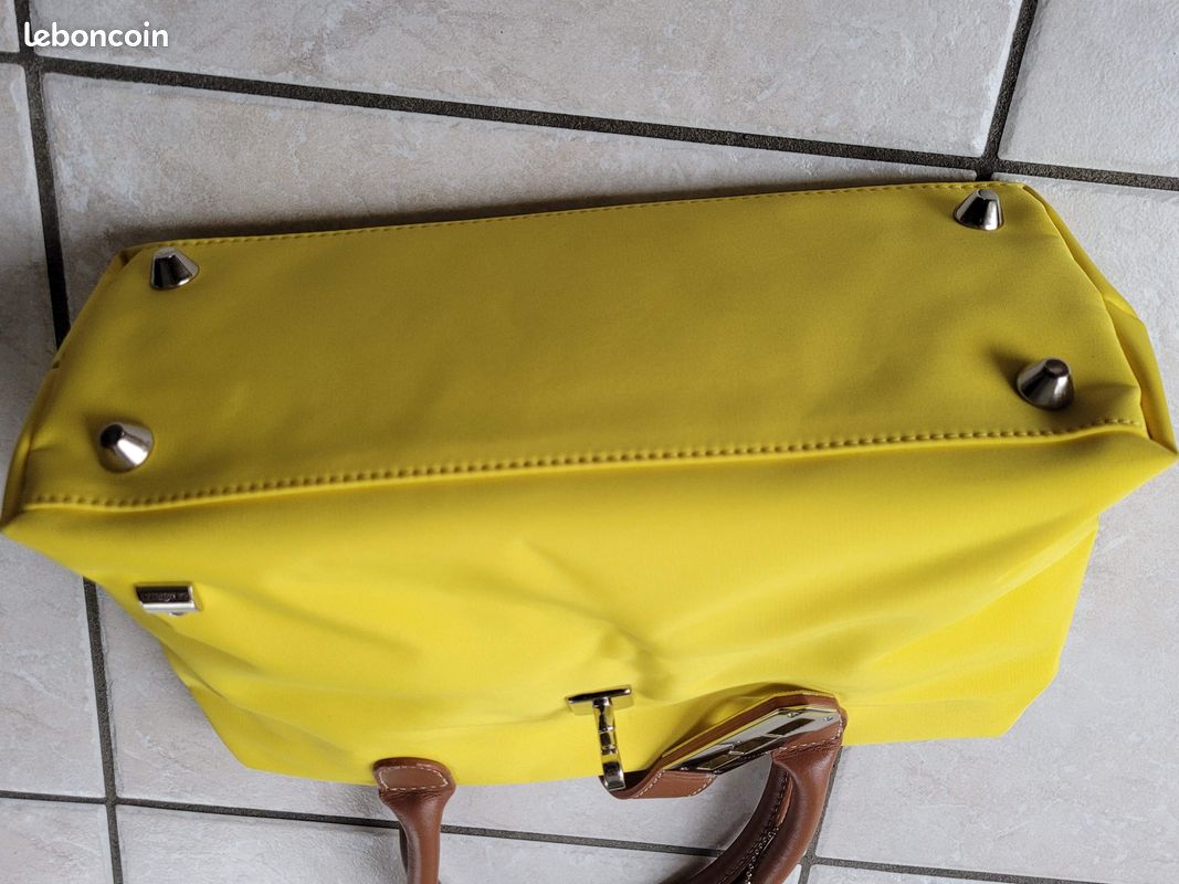 Sac à main jaune La Bagagerie (image 3)
