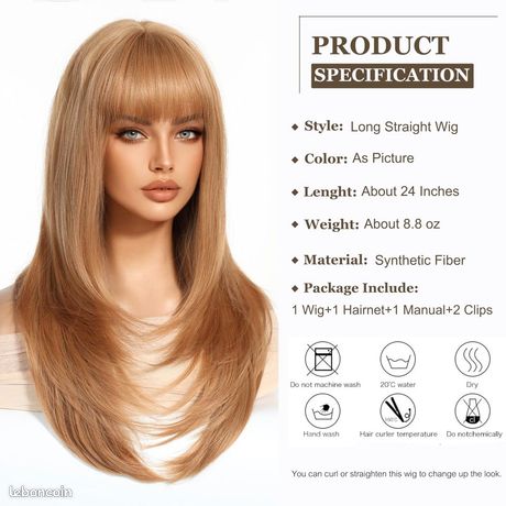 Perruque blond vénitien taille 16 (49.5cm - 19.5") - ¨PU1647 | PU1647-16