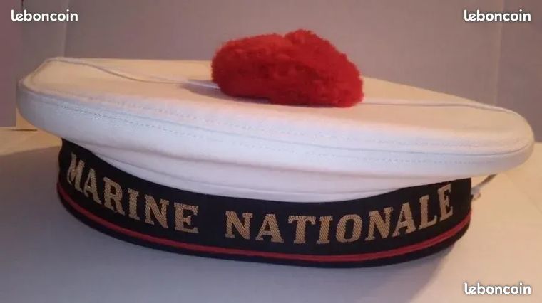 Tour De Cou Plastron Marine Nationale – Rouge – Tenue Matelot Français – Neuf Avec étiquettes
