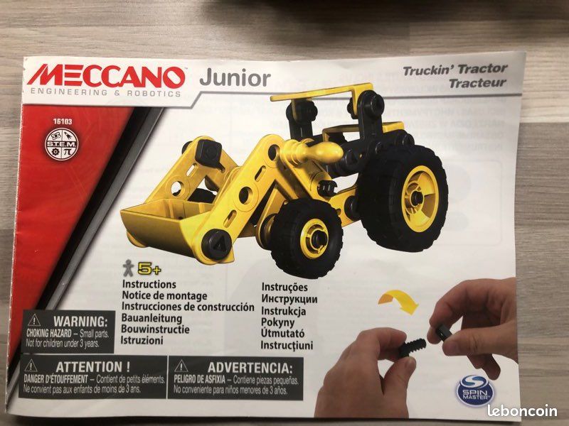 Tracteur Meccano Jouet Ans Meccano Junior Tracteur Réf 16103) Jeux