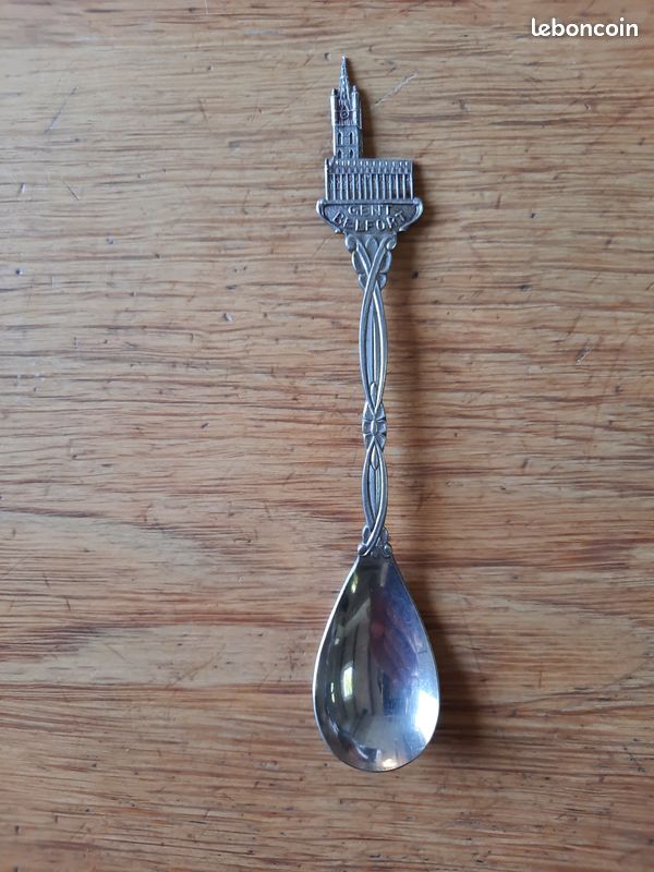 ANCIENNE FOURCHETTE DE Service 2 Dents Pique A Viande Argent Massif Filet EUR 79,00 - FR