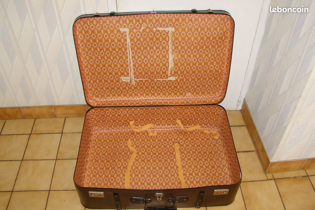 Ancienne grande valise vintage années 1940 - Accessoires & Bagagerie
