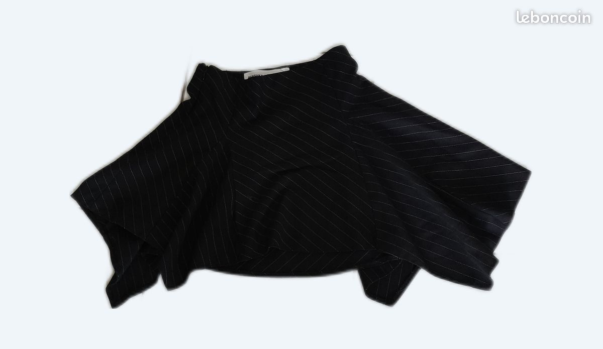 Jupe Courte Femme Noire Et Blanche - XS - Style Bubble En Coton - FOREVER 21
