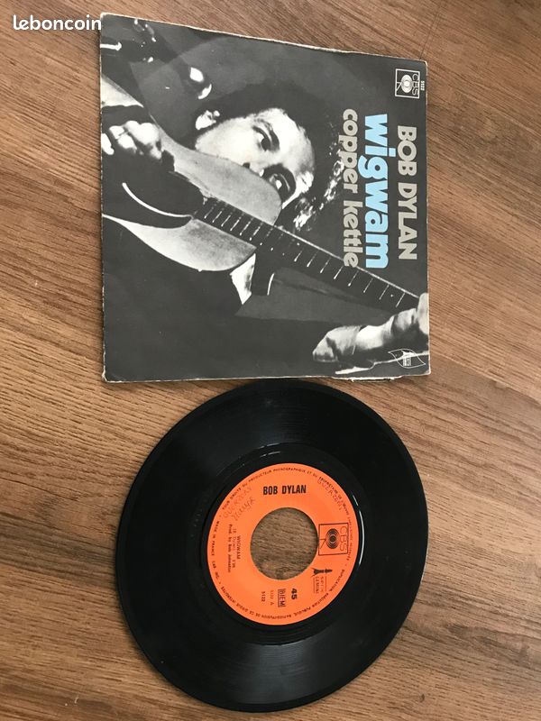 BOB DYLAN : Wigwam / Copper Kettle 7" 45T 1970 French CBS 5122 BIEM (image 3)