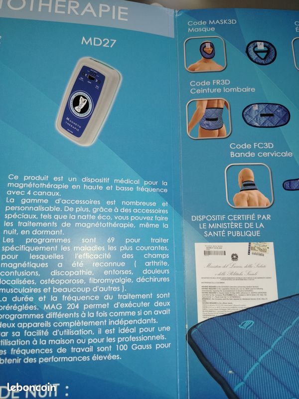 Matelas magnétique medical pour les douleurs dorsal aussi bien cou epaule pied et visage (image 11)