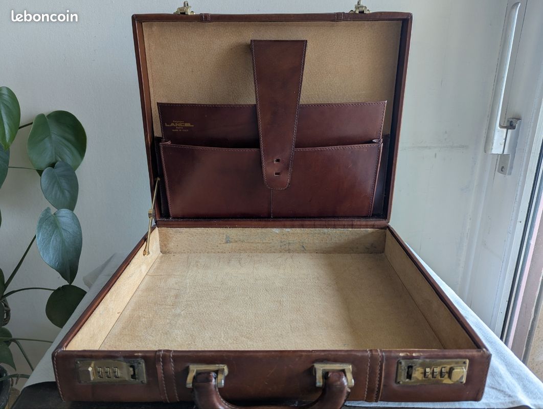 Malette à code en cuir - attache case (image 2)