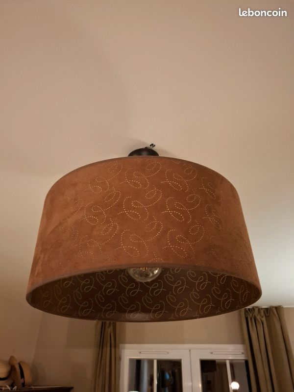 Suspension, luminaire velours (image 1)