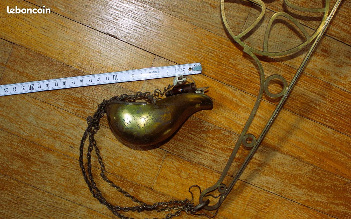 Lampe du sanctuaire - Suspension d'église en laiton (312) (image 4)