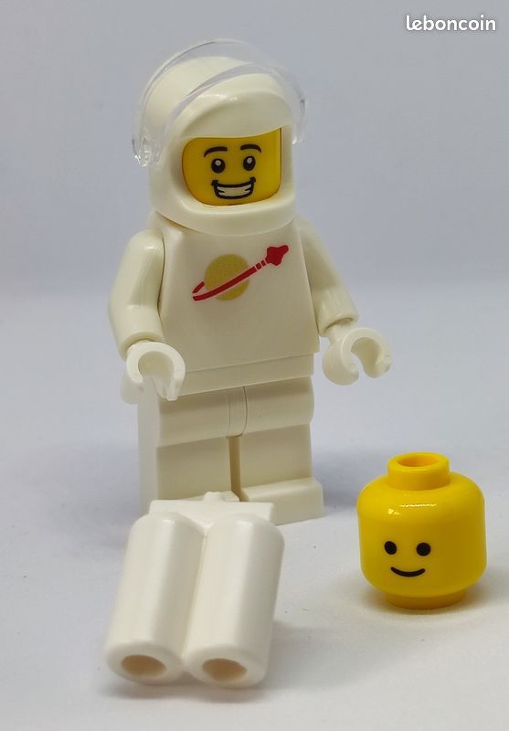 Lego spaceman / classic space / blanc / sp146 (image 1)