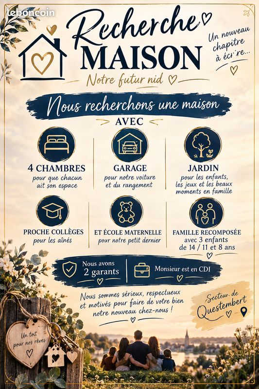 Maison 5 pièces 90 m² · à Questembert · 90 m² · 900 €/mois