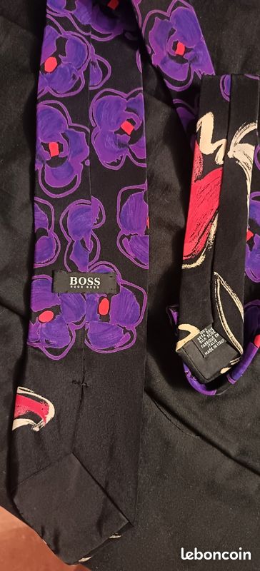 Cravate Hugo Boss vintage en soie (image 2)