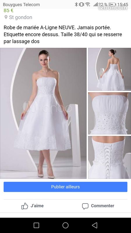 Robe de mariée neuve (image 2)