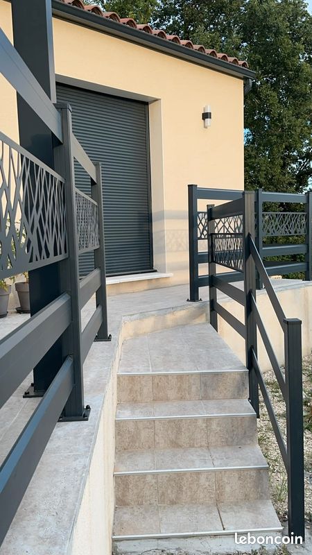 Garde-corps aluminium 16m de long pour terrasse prix réduit (image 2)