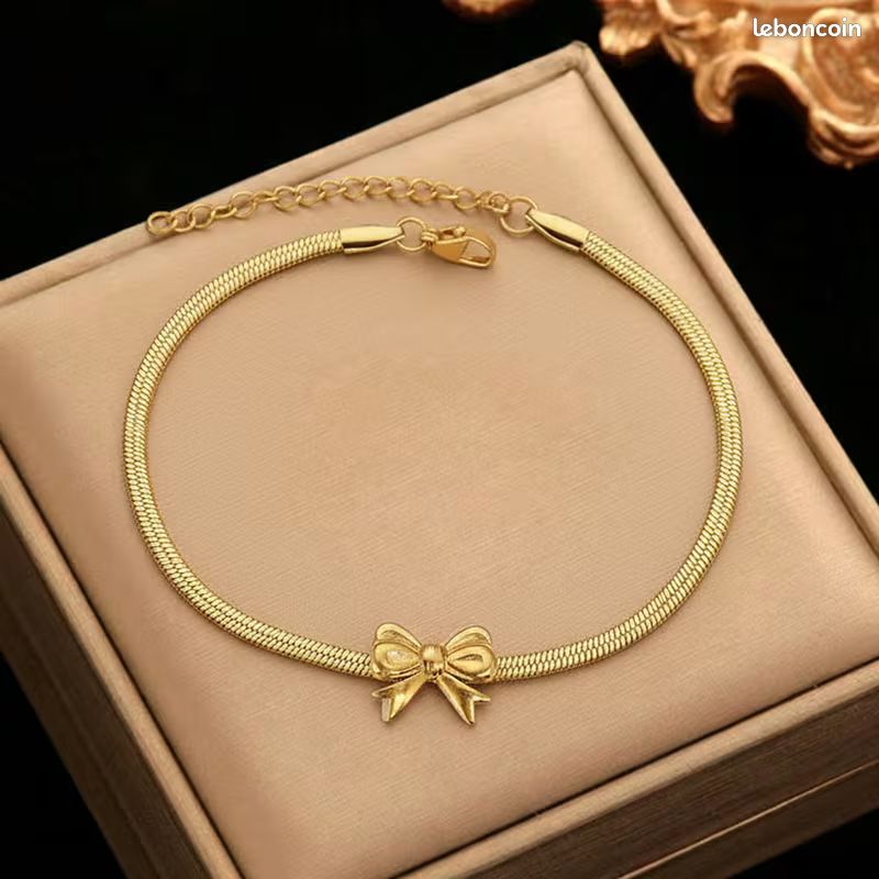 Bracelet cheville doré (image 5)