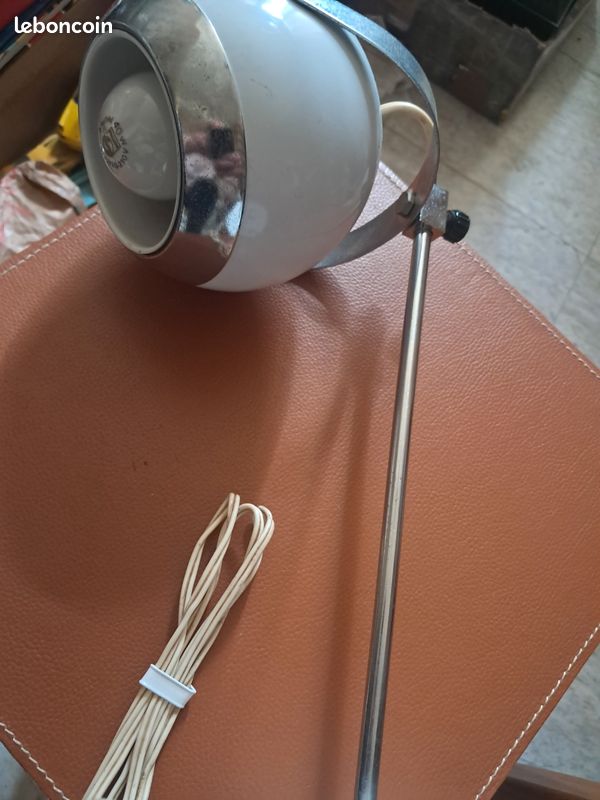 Lampe de bureau vintage année 70 eye-ball - très bon état (image 1)