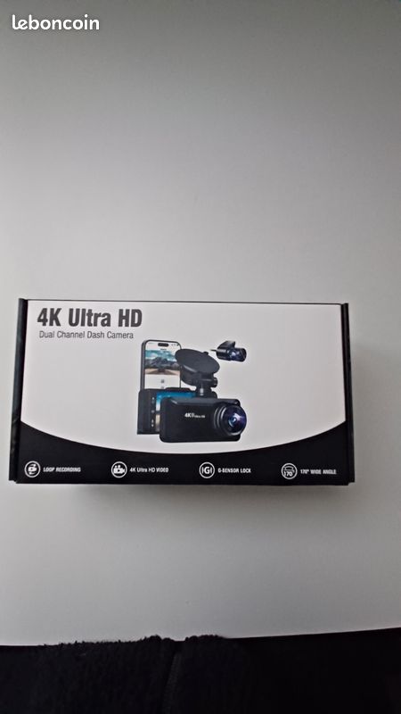Dashcam Oryzom 4K Pro - Double Caméra Avant/arrière - Vision Nocturne - Surveillance Parking 24h/24 - Ultra HD